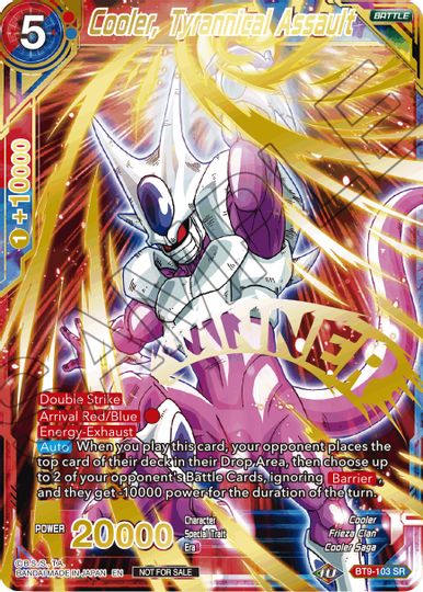 Cooler, Tyrannical Assault (Alternate Art Set 2021 Vol. 2) (BT9-103) [Tournament Promotion Cards]