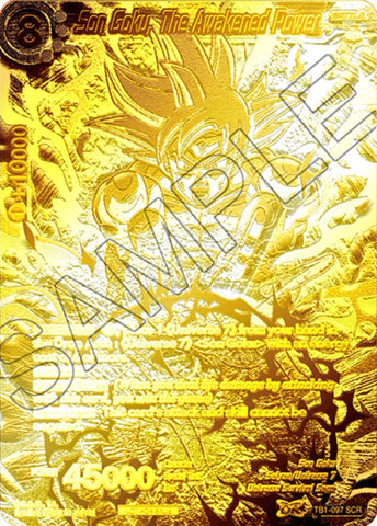 Son Goku, The Awakened Power (2021 World Championship) (Metal Gold Foil) (TB1-097) [Tournament Promotion Cards]