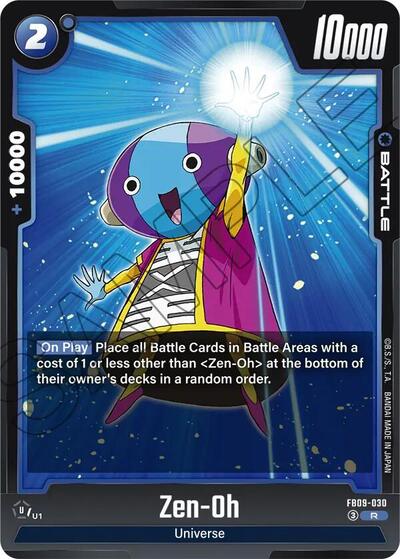 Zen - Oh FB09 - 030 (Dual Evolution) Near Mint Holofoil - Nick Nack's Full Frontal Attack