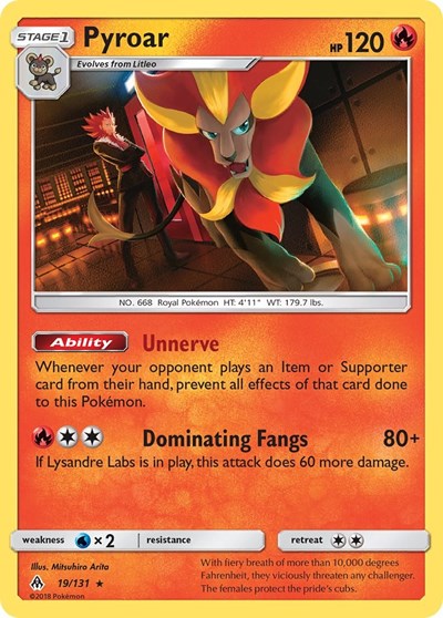 Pyroar (SM - Forbidden Light) Near Mint Holofoil