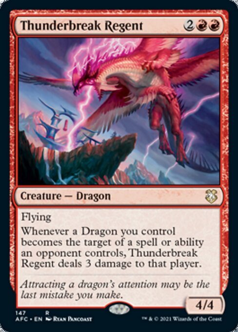 Thunderbreak Regent (Commander 2021 Forgotten Realms) Near Mint - Nick Nack's Full Frontal Attack
