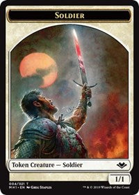 Soldier (004) // Rhino (013) Token de doble cara [Tokens de Modern Horizons] 