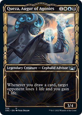 Queza, Augur of Agonies (Showcase) (Streets of New Capenna) Near Mint - Nick Nack's Full Frontal Attack