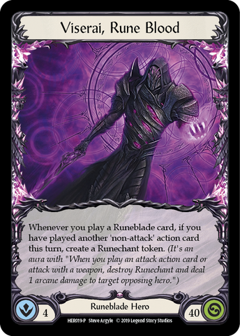 Viserai, Rune Blood [HER019-P] 1ère édition Rainbow Foil 