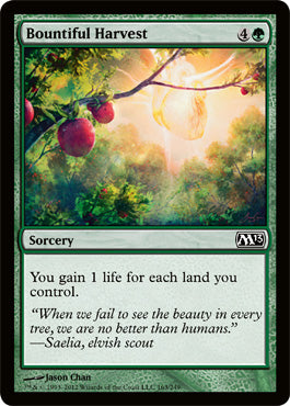 Bountiful Harvest (Magic 2013 Core Set) Light Play