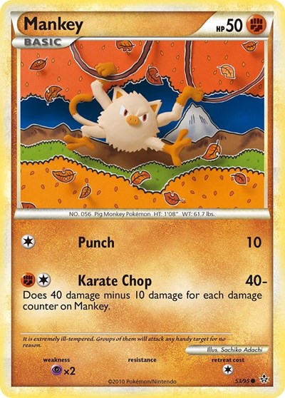 Mankey (Unleashed) Medium Play
