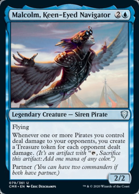 Malcolm, Keen-Eyed Navigator (Commander Legends) Near Mint Foil - Nick Nack's Full Frontal Attack