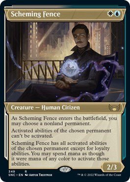 Scheming Fence (Showcase) (Streets of New Capenna) Near Mint - Nick Nack's Full Frontal Attack