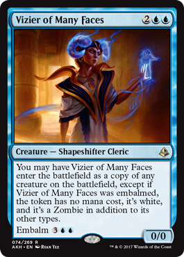 Vizier of Many Faces (Amonkhet) Near Mint