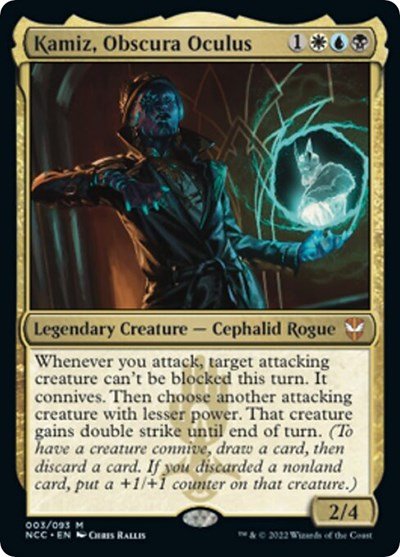 Kamiz, Obscura Oculus (Commander: Streets of New Capenna) Near Mint Foil - Nick Nack's Full Frontal Attack