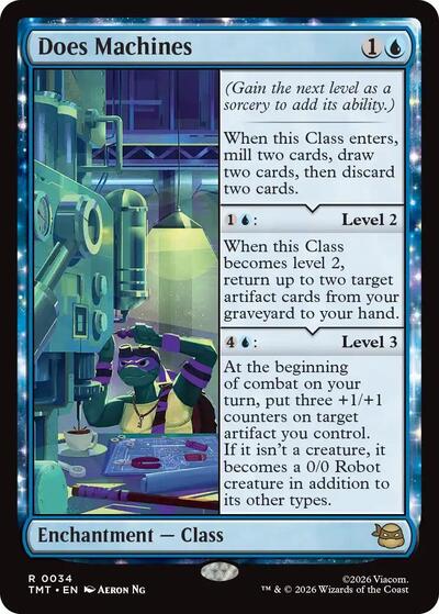 Does Machine (Teenage Mutant Ninja Turtles) Near Mint Foil