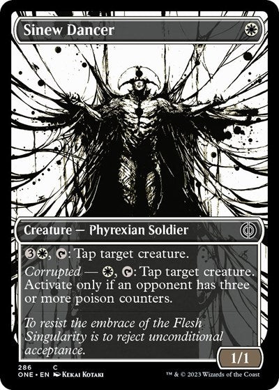 Sinew Dancer (Showcase) (Phyrexia: All Will Be One) Near Mint - Nick Nack's Full Frontal Attack