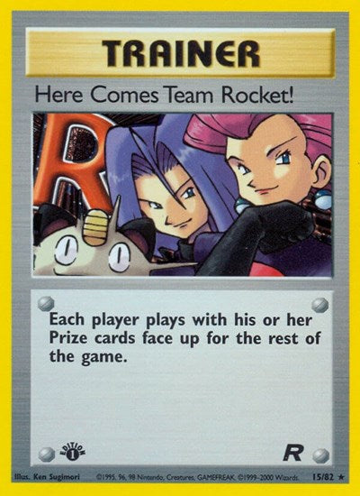 Here Comes Team Rocket! (15) (Team Rocket) Damaged / Poor Holofoil Unlimited