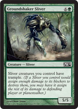 Groundshaker Sliver (Magic 2014 Core Set) Near Mint - Nick Nack's Full Frontal Attack