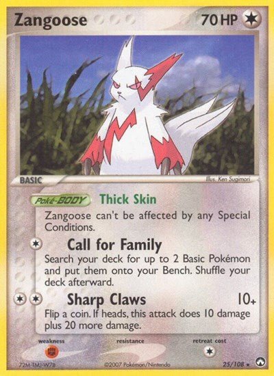 Zangoose (Power Keepers) Light Play - Nick Nack's Full Frontal Attack