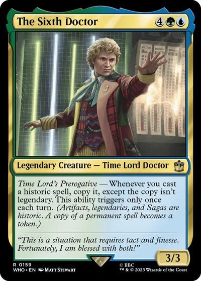 The Sixth Doctor (Universes Beyond: Doctor Who) Near Mint Foil - Nick Nack's Full Frontal Attack
