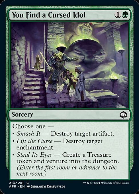 You Find a Cursed Idol (Adventures in the Forgotten Realms) Near Mint - Nick Nack's Full Frontal Attack