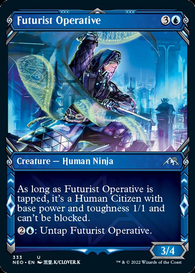 Operativo futurista (Showcase Ninja) [Kamigawa: Neon Dynasty] 