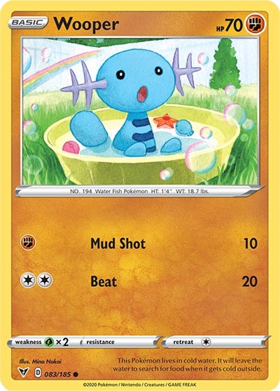 Wooper (SWSH04: Vivid Voltage) Near Mint