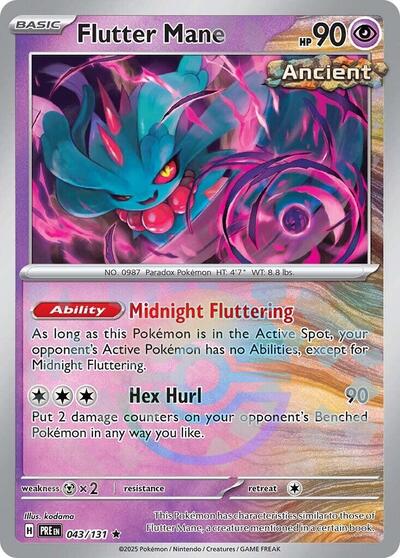 Flutter Mane (Poke Ball Pattern) (SV: Prismatic Evolutions) Near Mint Holofoil - Nick Nack's Full Frontal Attack