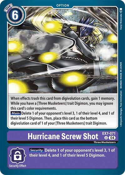 Hurricane Screw Shot (Digimon LIBERATOR) Near Mint