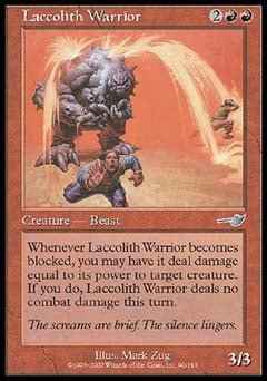 Laccolith Warrior (Nemesis) Near Mint - Nick Nack's Full Frontal Attack