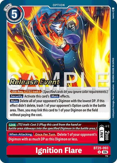 Ignition Flare (Dual Revolution Release Event Cards) Near Mint