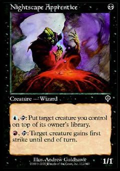 Nightscape Apprentice (Invasion) Light Play Foil - Nick Nack's Full Frontal Attack