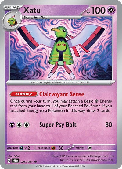 Xatu (SV: Paldean Fates) Near Mint Holofoil