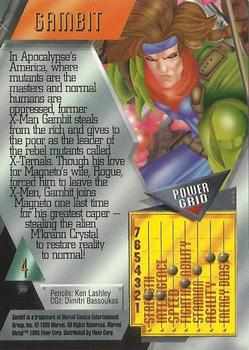1995 Metal Marvel 4 Gambit - Nick Nack's Full Frontal Attack