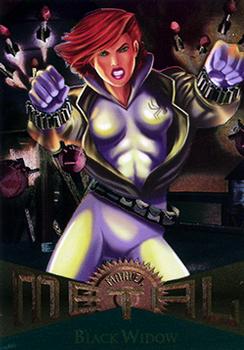 1995 Metal Marvel 10 Black Widow - Nick Nack's Full Frontal Attack