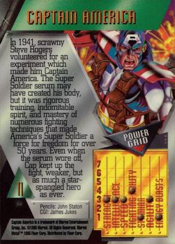 1995 Metal Marvel 11 Captain America - Nick Nack's Full Frontal Attack