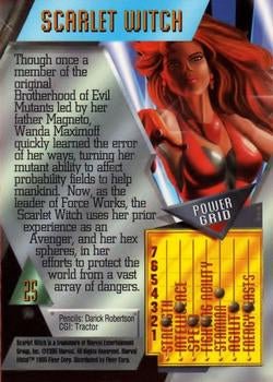 1995 Metal Marvel 25 Scarlet Witch - Nick Nack's Full Frontal Attack