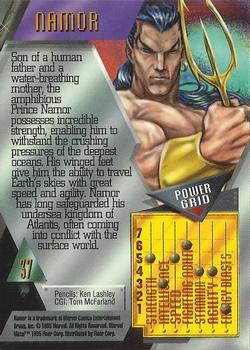 1995 Metal Marvel 37 Namor - Nick Nack's Full Frontal Attack