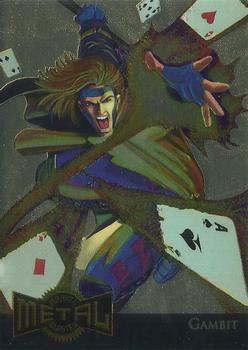1995 Metal Marvel 4 Gambit Gold Blasters - Nick Nack's Full Frontal Attack