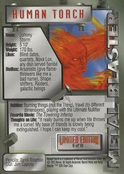 1995 Metal Marvel 6 Human Torch Metal Blasters - Nick Nack's Full Frontal Attack