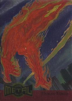 1995 Metal Marvel 6 Human Torch Metal Blasters - Nick Nack's Full Frontal Attack