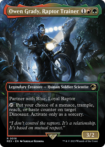 Owen Grady, Raptor Trainer (Borderless) [Jurassic World Collection]