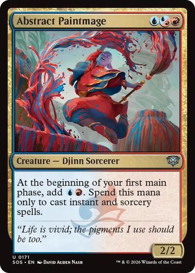 Abstract Paintmage (Secrets of Strixhaven) Near Mint - Nick Nack's Full Frontal Attack