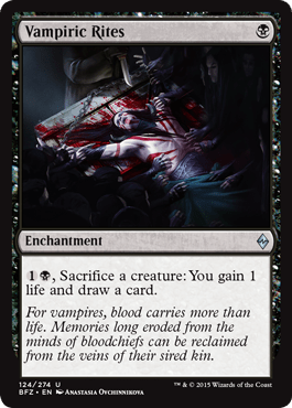 Vampiric Rites (Battle for Zendikar) Near Mint - Nick Nack's Full Frontal Attack