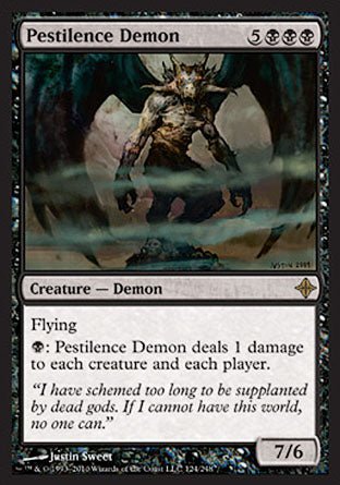 Pestilence Demon (Rise of the Eldrazi) Near Mint - Nick Nack's Full Frontal Attack