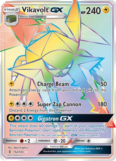 Vikavolt GX (Secret) (SM - Guardians Rising) Near Mint Holofoil