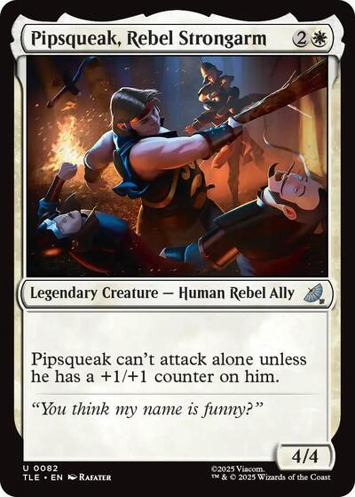 Pipsqueak, Rebel Strongarm (Avatar: The Last Airbender: Eternal - Legal) Near Mint - Nick Nack's Full Frontal Attack