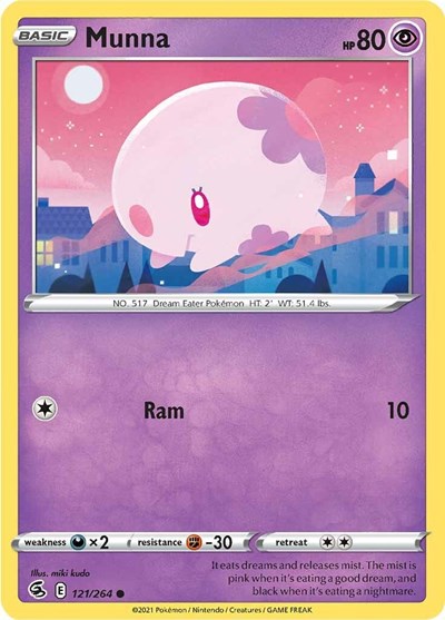 Munna (SWSH08: Fusion Strike) Near Mint