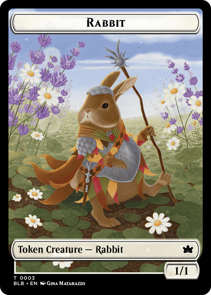 Rabbit // Poison Counter Double-Sided Token [Bloomburrow Commander Tokens]