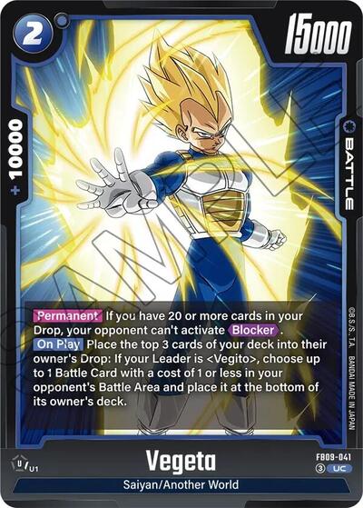 Vegeta FB09 - 041 (Dual Evolution) Near Mint - Nick Nack's Full Frontal Attack