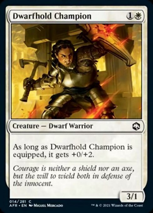 Dwarfhold Champion (Adventures in the Forgotten Realms) Near Mint - Nick Nack's Full Frontal Attack
