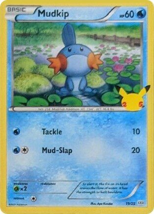 Mudkip - 19 (McDonald's 25th Anniversary Promos) Near Mint Holofoil - Nick Nack's Full Frontal Attack