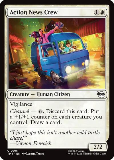Action News Crew (Teenage Mutant Ninja Turtles) Near Mint Foil