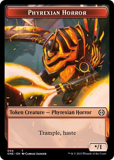 Phyrexian Horror Token (004) (Phyrexia: All Will Be One) Near Mint - Nick Nack's Full Frontal Attack